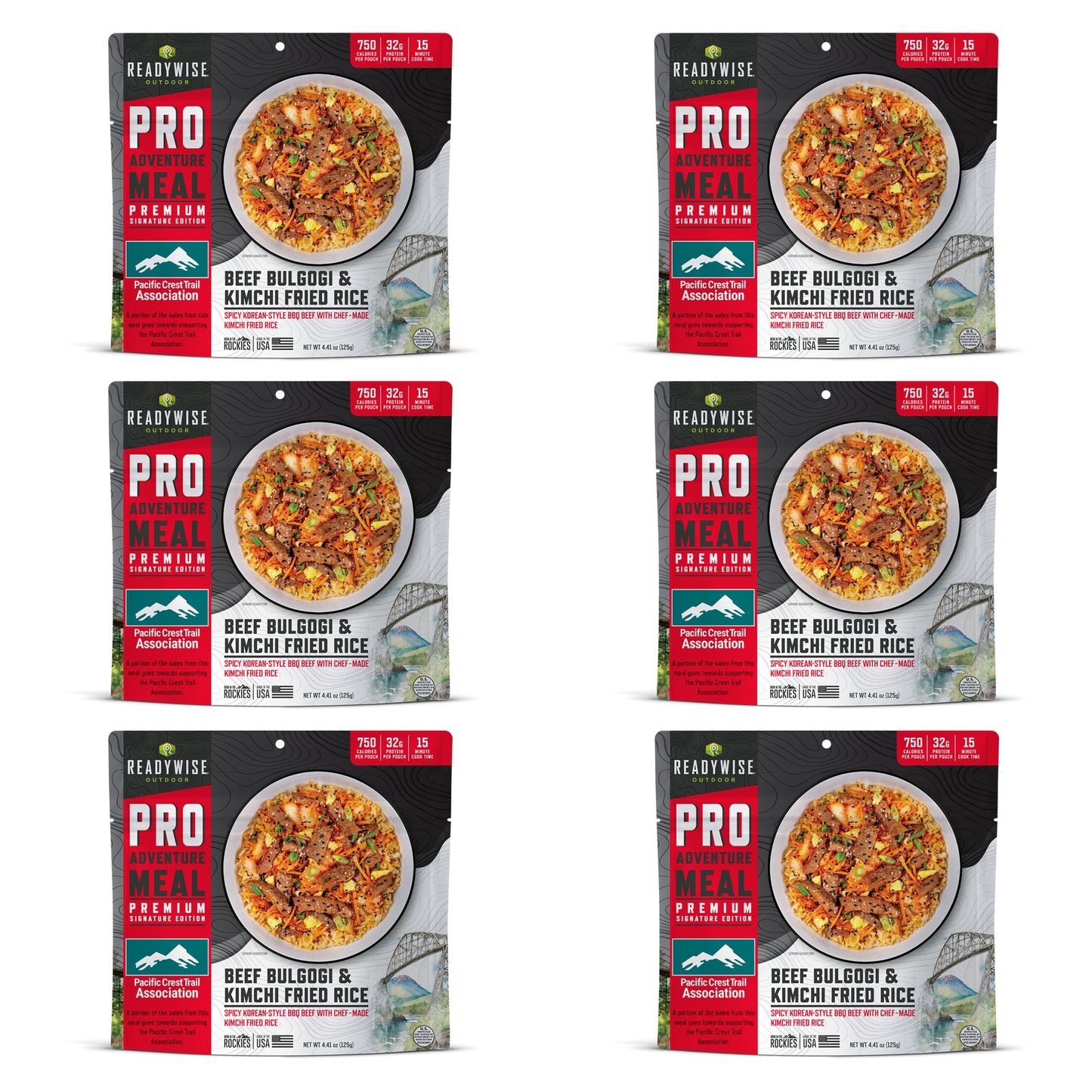 6 CT ReadyWise Pro Adventure Meal Beef Bulgogi and Kimchi Fried Rice