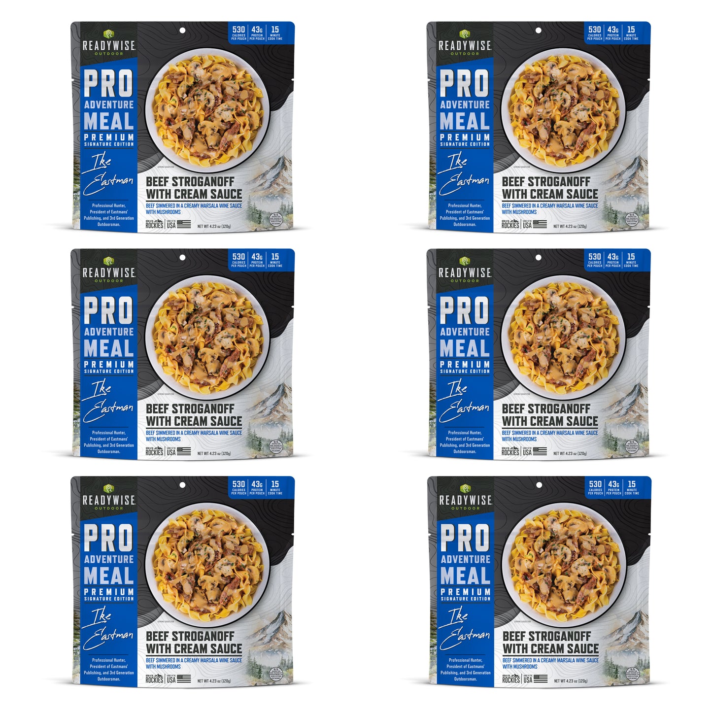 6 CT ReadyWise Pro Adventure Meal Beef Stroganoff with Mushroom Cream Sauce