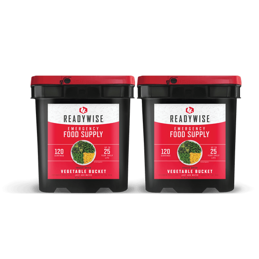 240 Serving Freeze Dried Vegetables (2, 120 serving buckets)