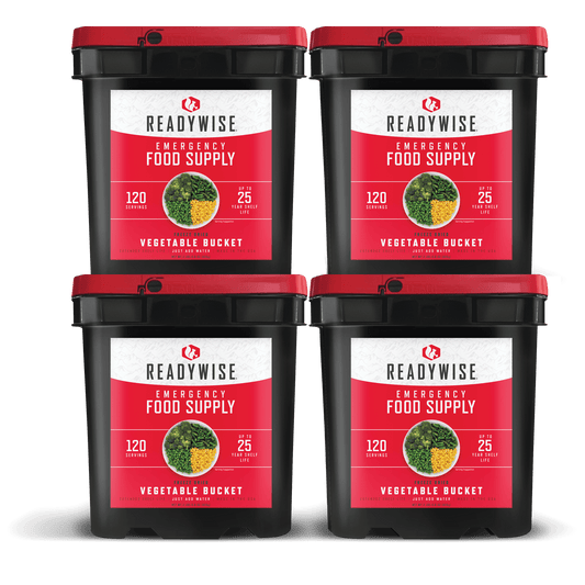 480 Serving Freeze Dried Vegetables (4, 120 serving buckets)