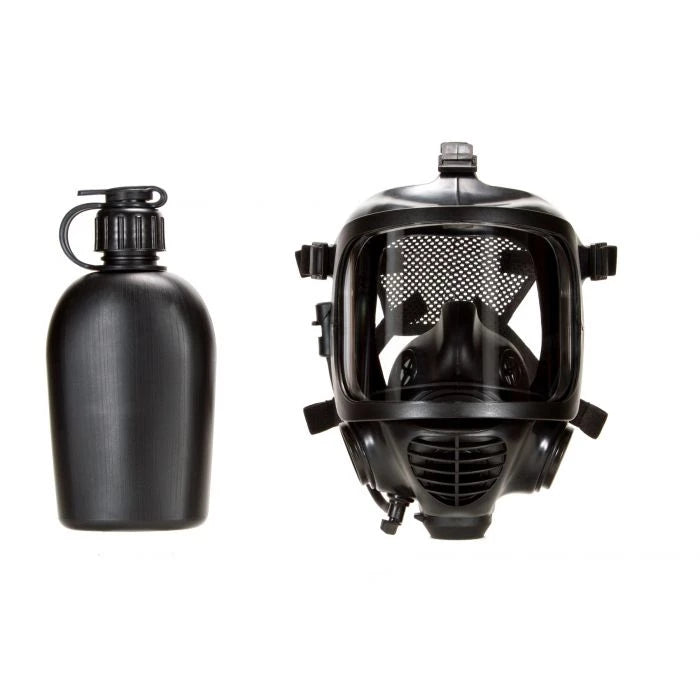 MIRA Safety CM-6M Tactical Gas Mask - Includes Pre-installed Hydration System & Canteen | Full-Face Respirator for CBRN Defense