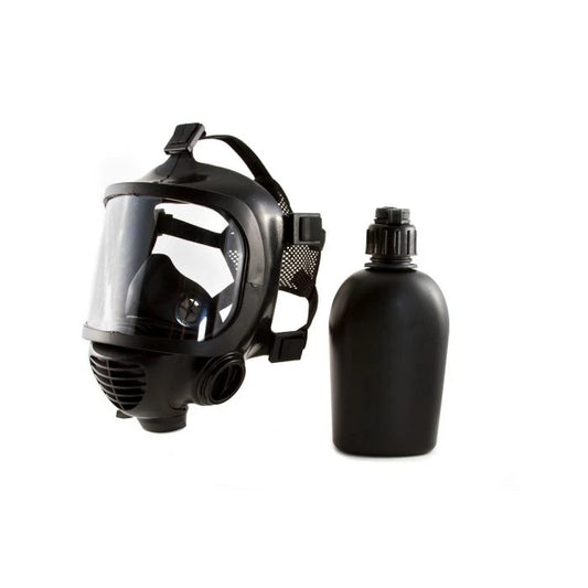 MIRA Safety CM-6M Tactical Gas Mask - Includes Pre-installed Hydration System & Canteen | Full-Face Respirator for CBRN Defense